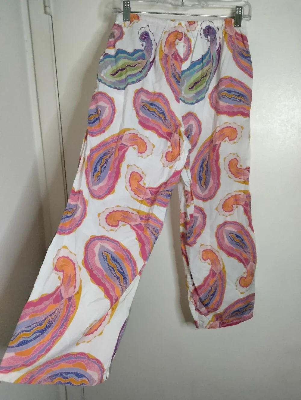 The Cat's Pajamas (Sz S) Multicolored Paisley-Print Short-Sleeve 2PC Pajama Set